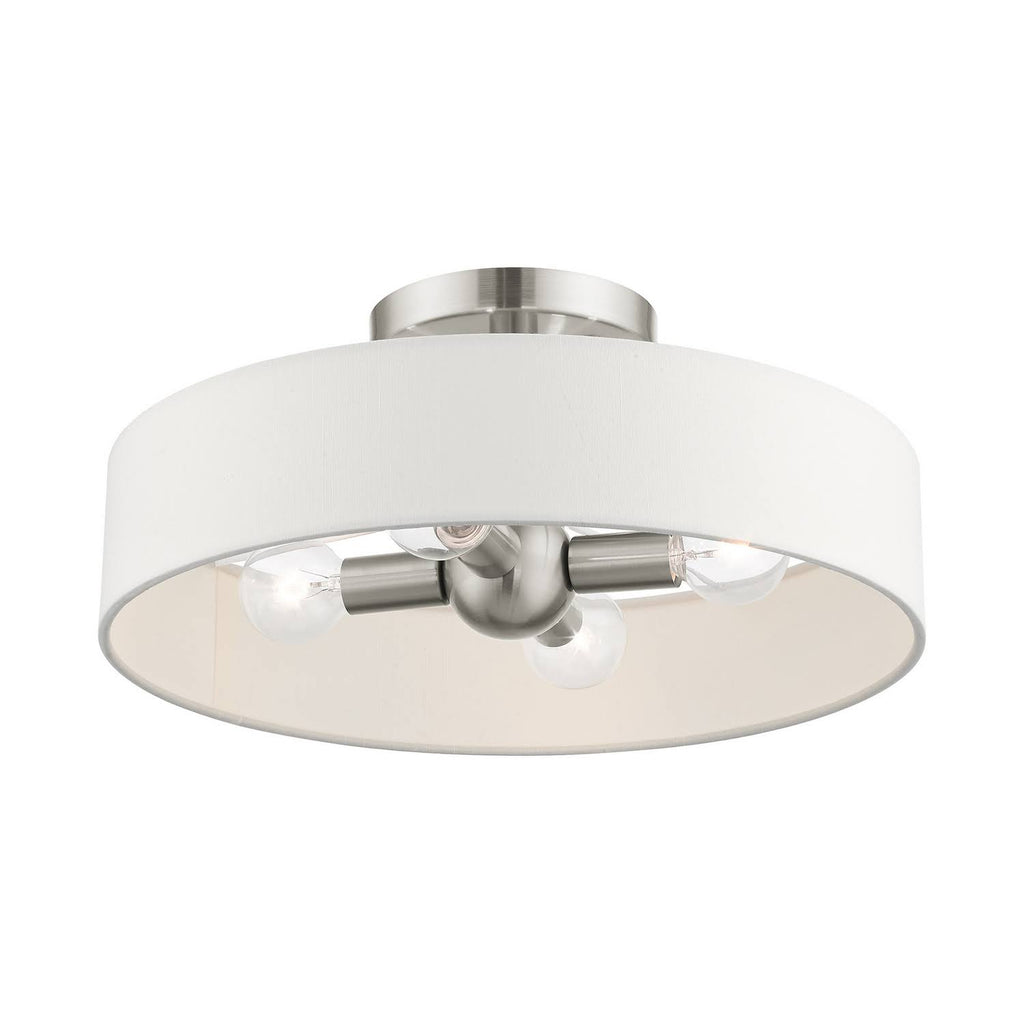 Brushed Nickel Semi Flush Mount Light Y96671