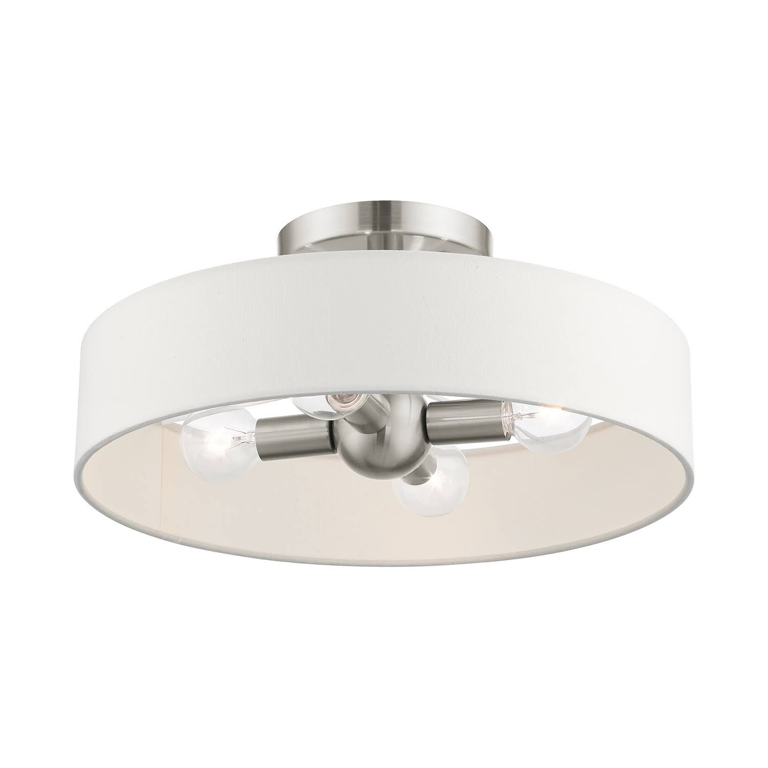 Brushed Nickel Semi Flush Mount Light Y96671