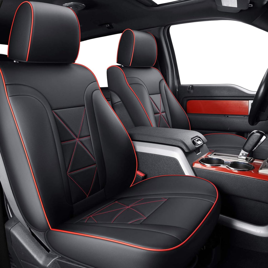 2 Pc Black Front Seat Covers O38957