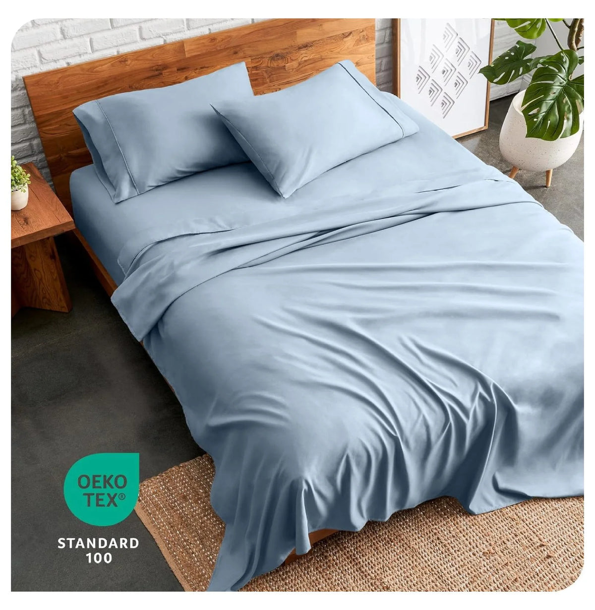 Queen 4 Piece Microfiber Sheet Set with Pillowcases Z822945