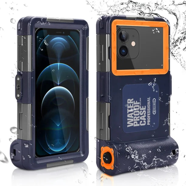 Waterproof Protective Case for Phones Up to 6.9 Inch with Lanyard X7991