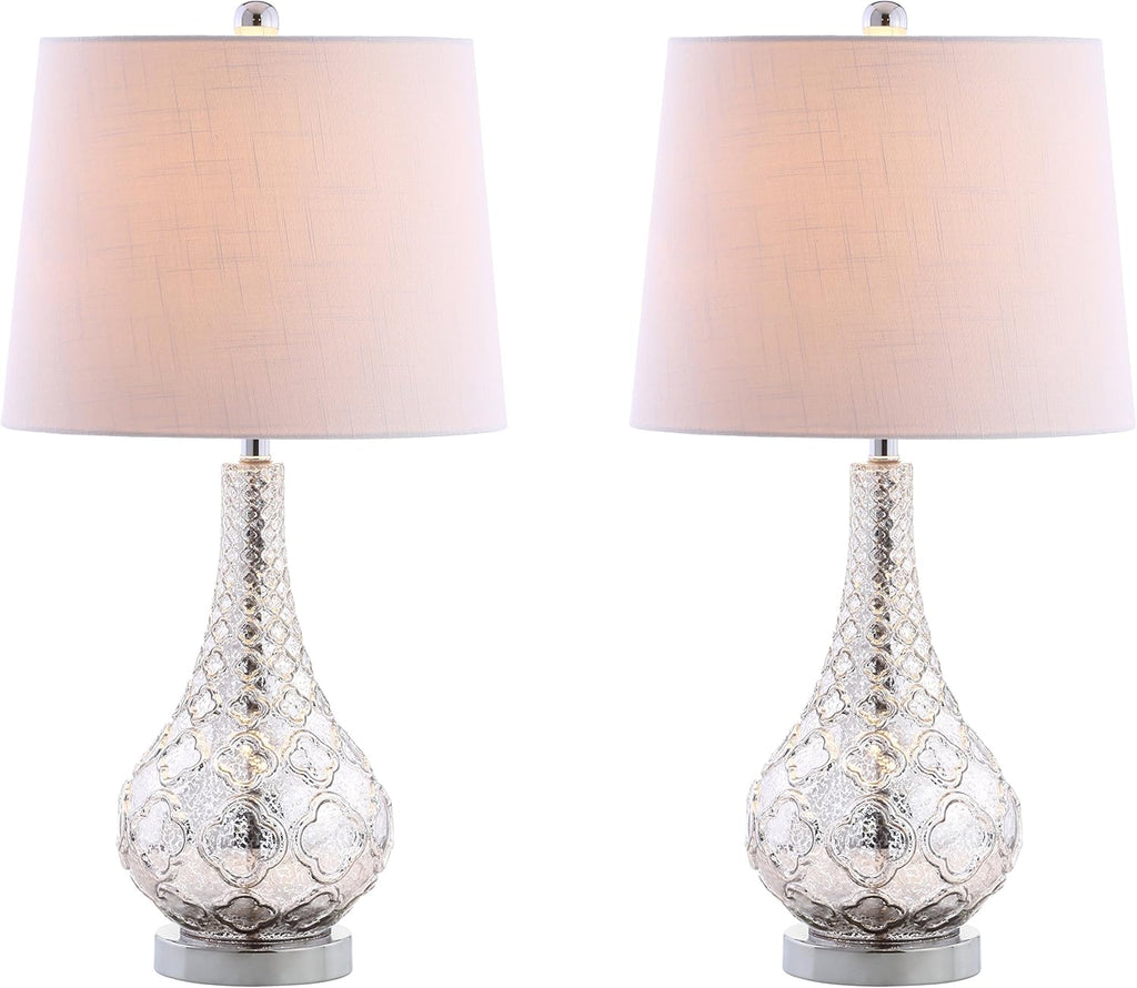 Mercury Silver Glass LED Lamp T37262