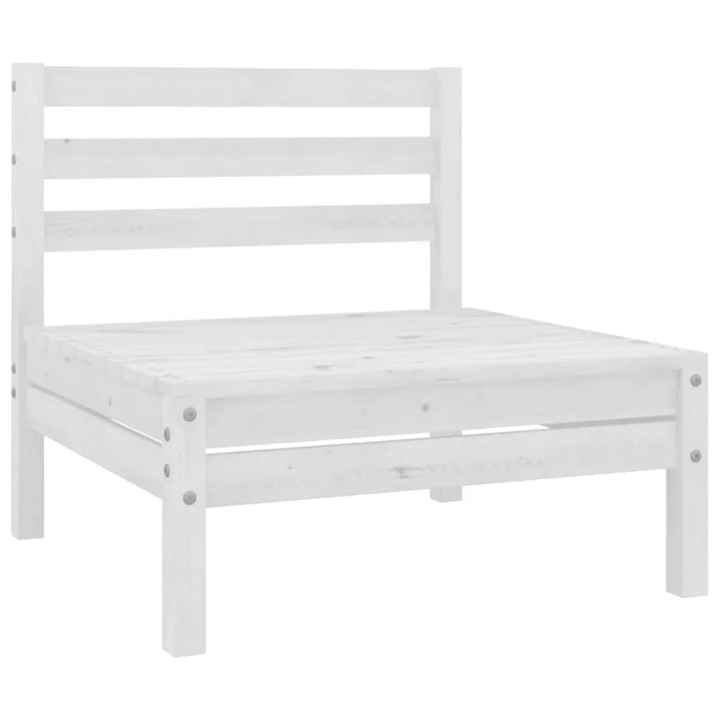White Solid Pinewood Patio Sofa L1266