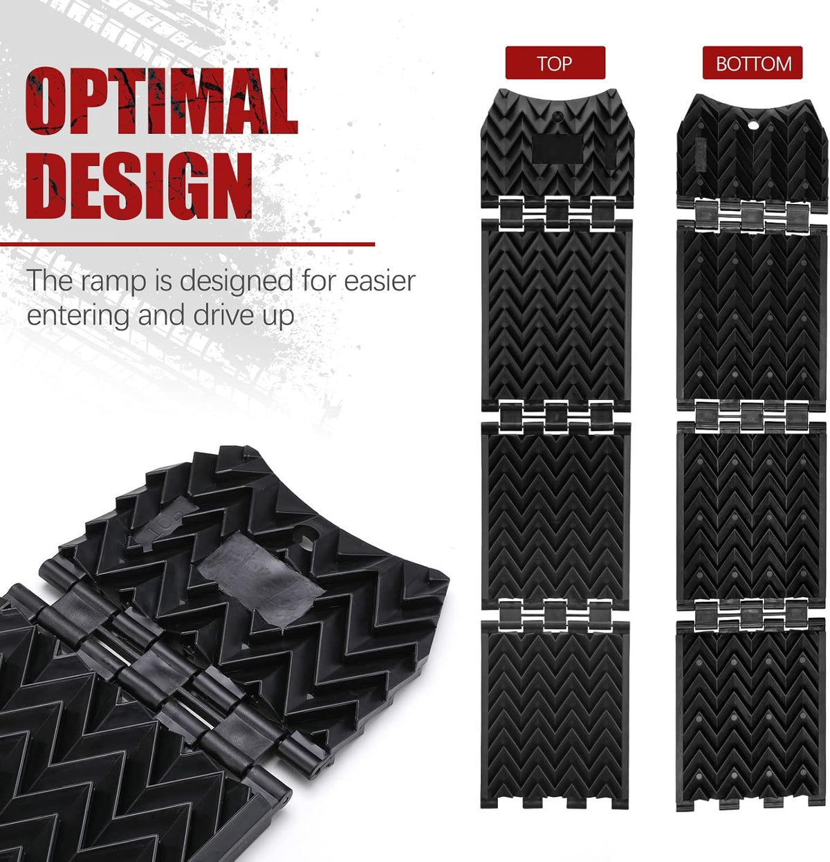 Tire Traction Mats Foldable Recovery Track Boards 2 Pack R84951