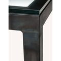 Clear Tempered Glass Bar Table with Graphite Base N3474