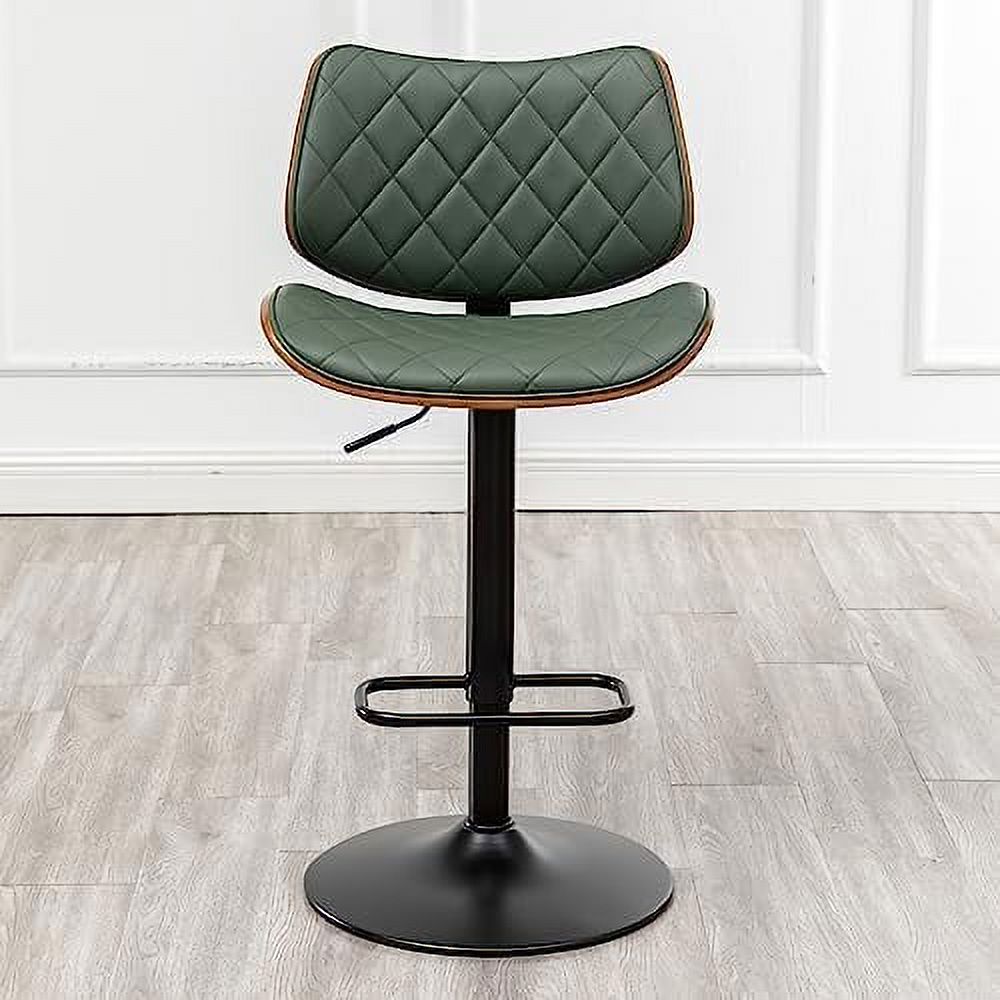 Beige Leather Swivel Stools Set of 2 P22599