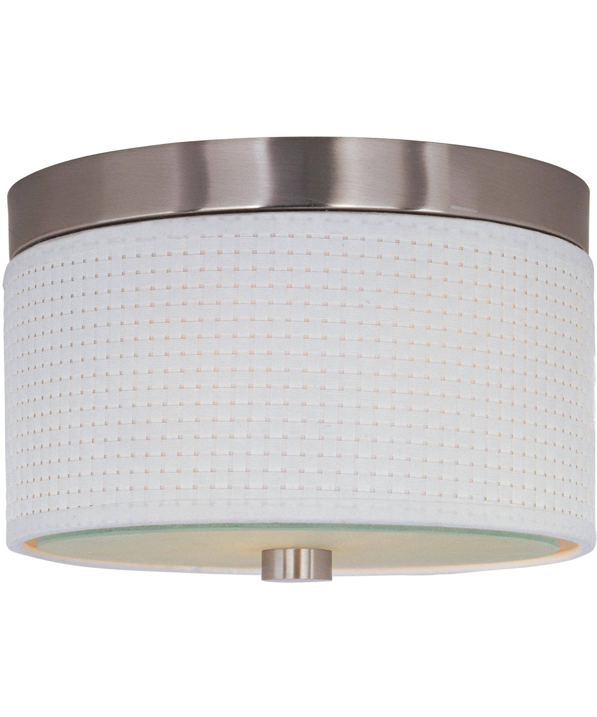 2-Light Flush Mount, Satin Nickel W99757