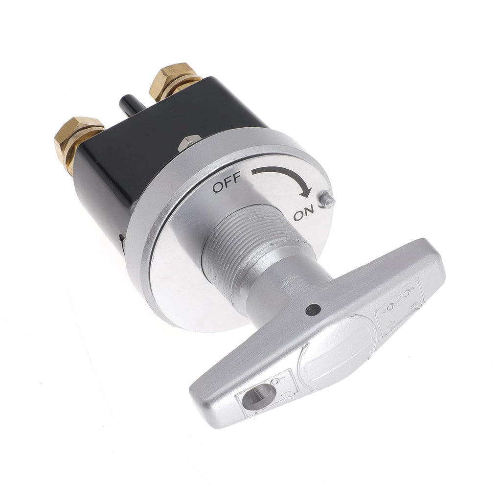 Battery Disconnect Switch with Lock-Out Plate, 12V Battery Kill Switch Fixed Handle Isolator R4397