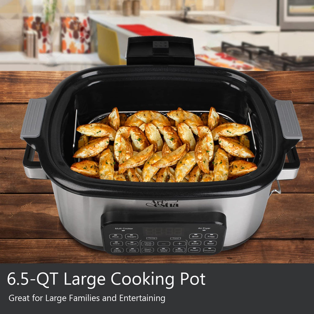 12-in-1 Multi Cooker with 6.5 QT Removable Cooking Bowl F7055