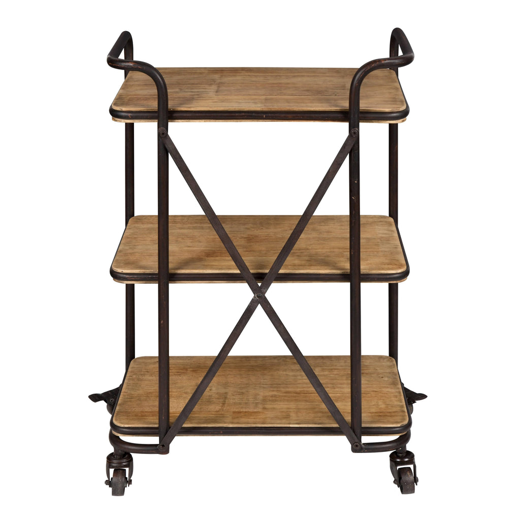 3 Tiered Rolling Bar Cart O936