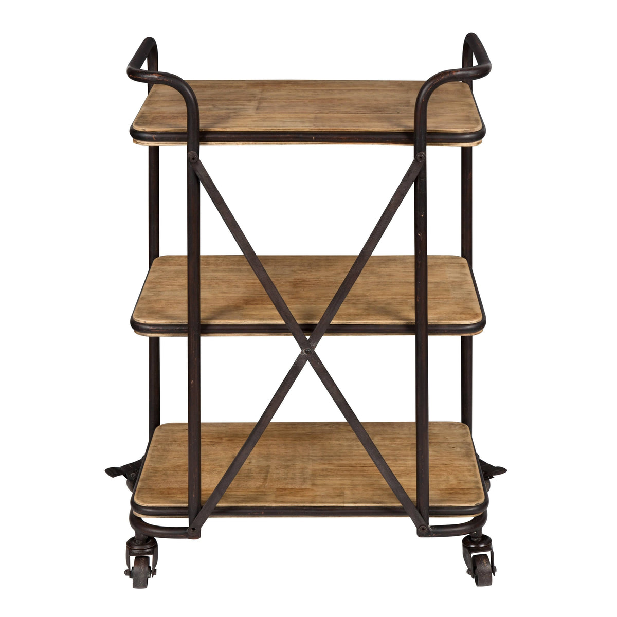 3 Tiered Rolling Bar Cart O936