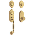 Polished Brass Colonial Knob Handleset E7576