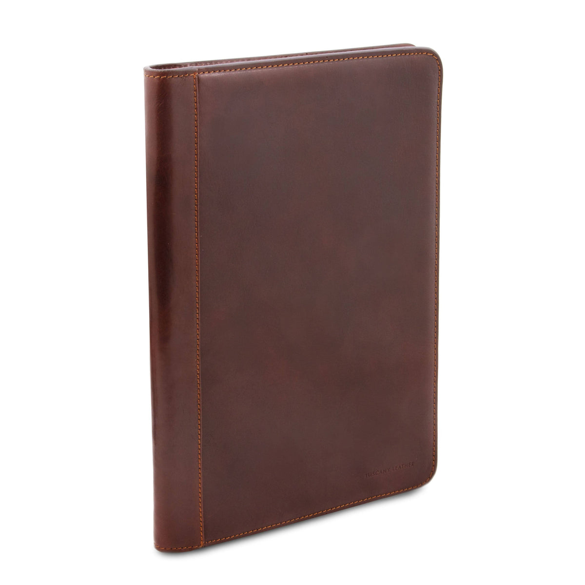 Brown Leather Document Case with Ring Binder D989