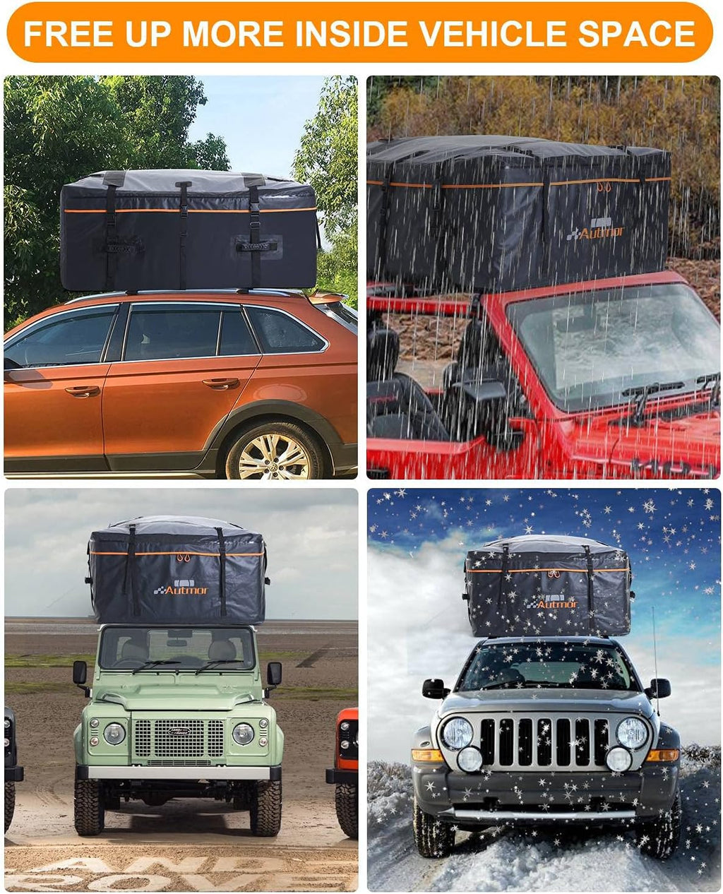 Rooftop Cargo Carrier, 20 Cubic Feet, Black V520522