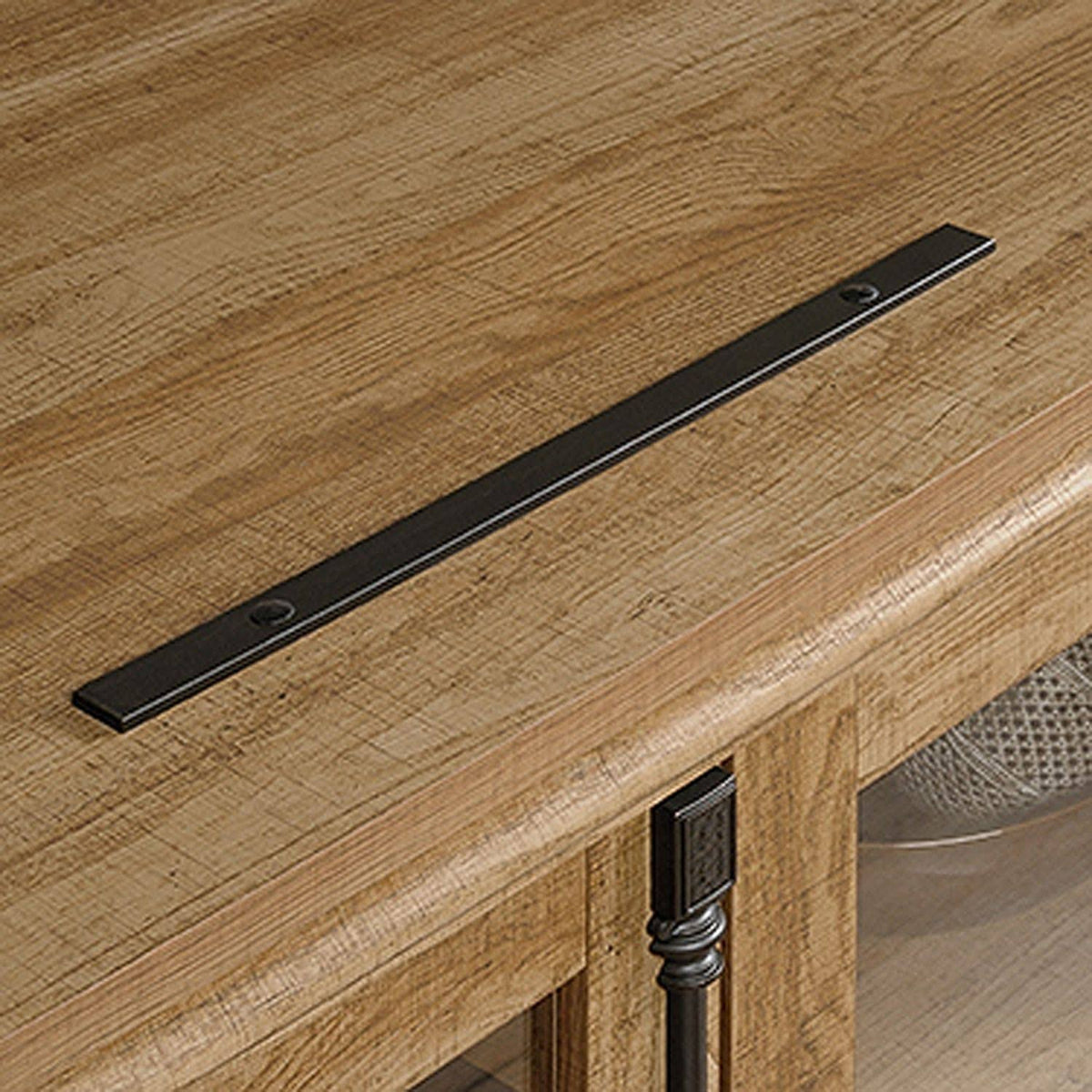 Scribed Oak Entertainment Credenza M249