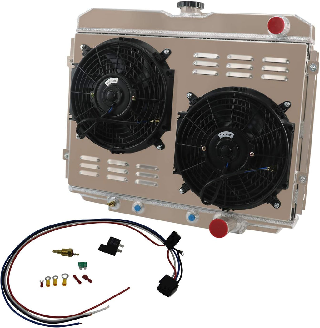 3 Row Aluminum Radiator with Shroud and Fan Y3779