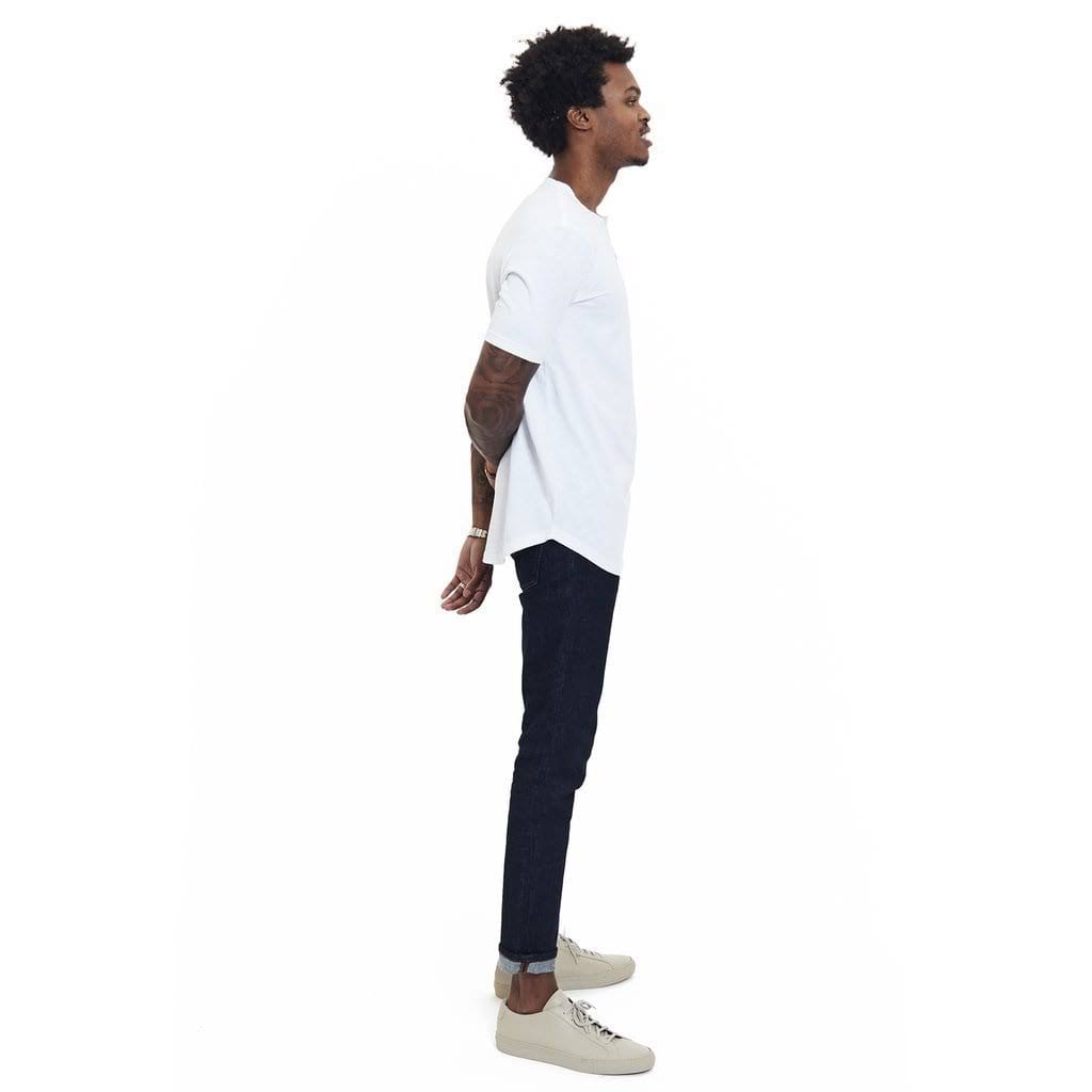 White Scallop Henley I786