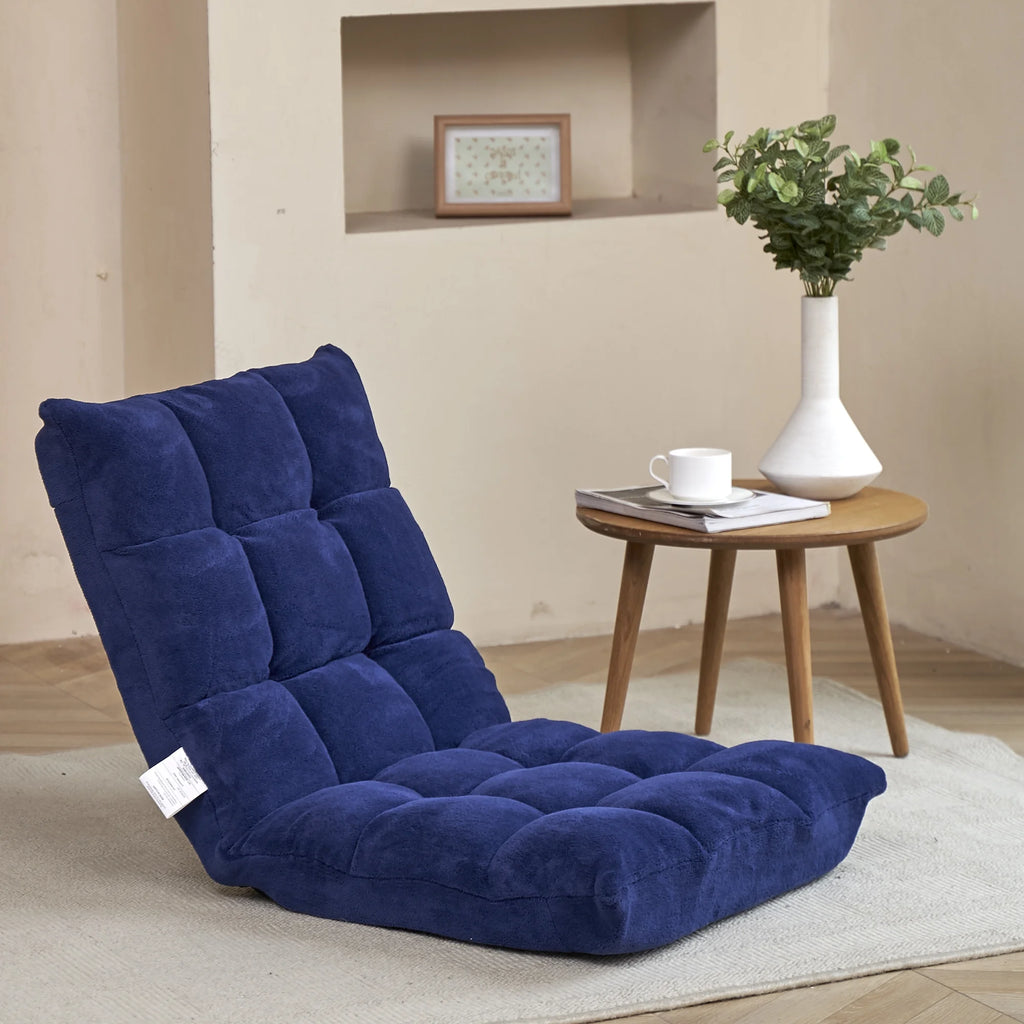 Folding Lounge Chaise Sofa with 5 Reclining Position Y3900