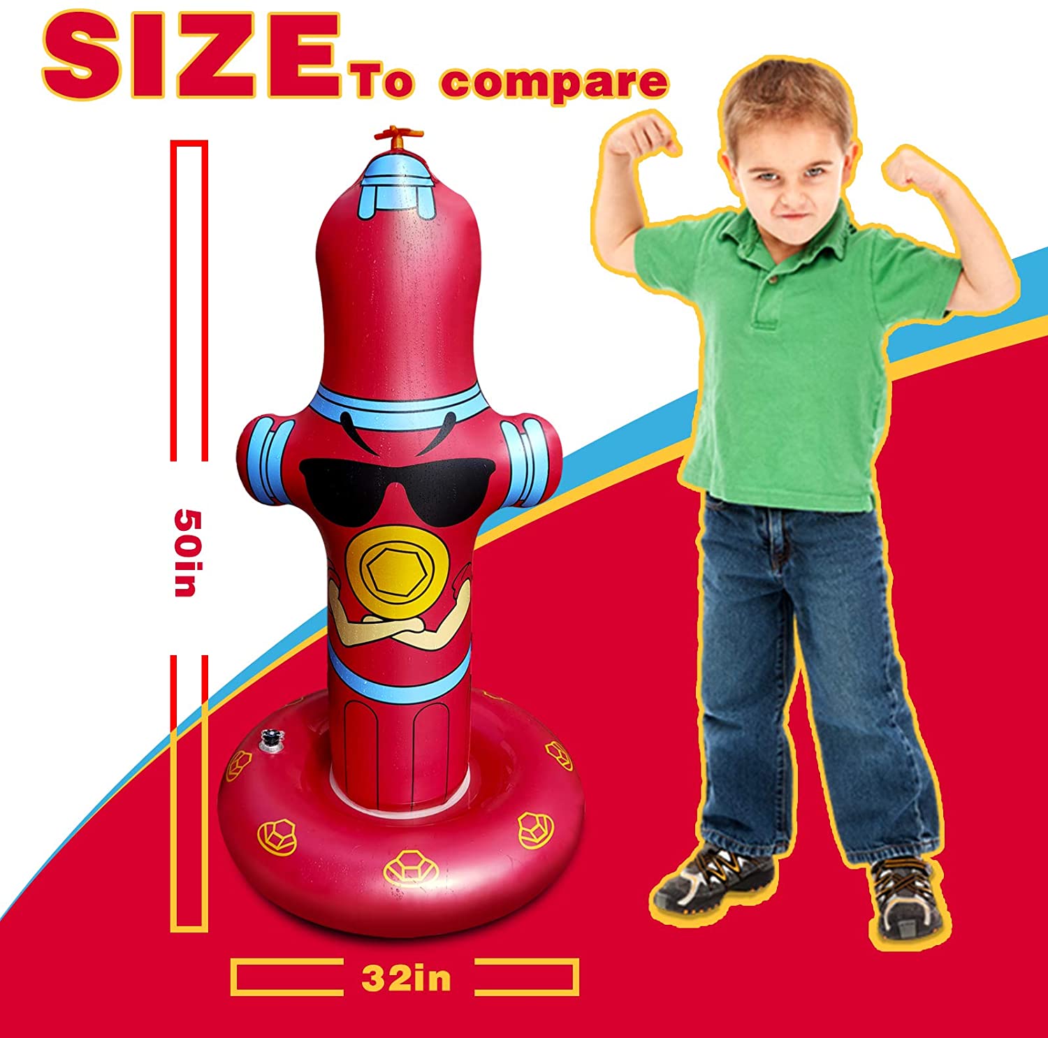 50" Inflatable Sprinkler with Eco-Friendly PVC Material J520
