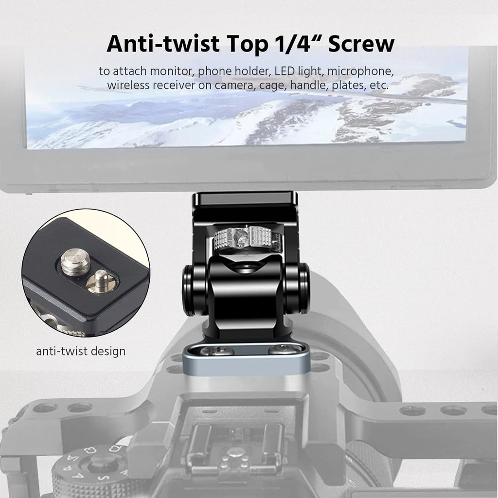 Camera Monitor Mount with 1/4 Screws Installation O3278