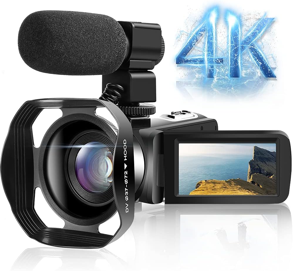 4K 48MP WiFi Camcorder with Touch Screen IR Night Vision J6592