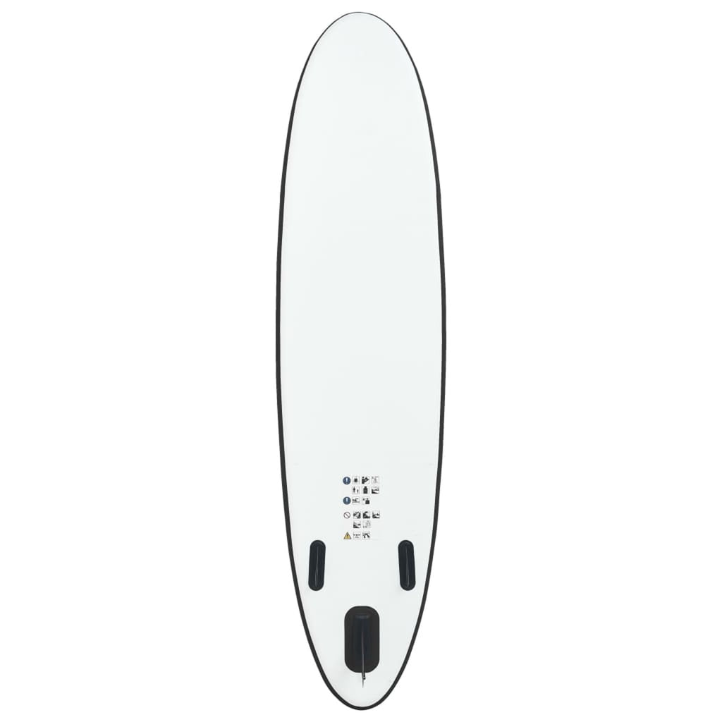 Inflatable Paddleboard Set Black and White B536