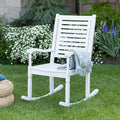 White Acacia Outdoor Rocking Chair J8316