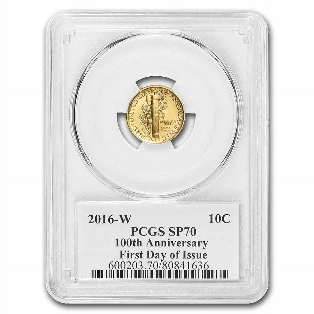 1/10 oz Gold Mercury Dime Z8435