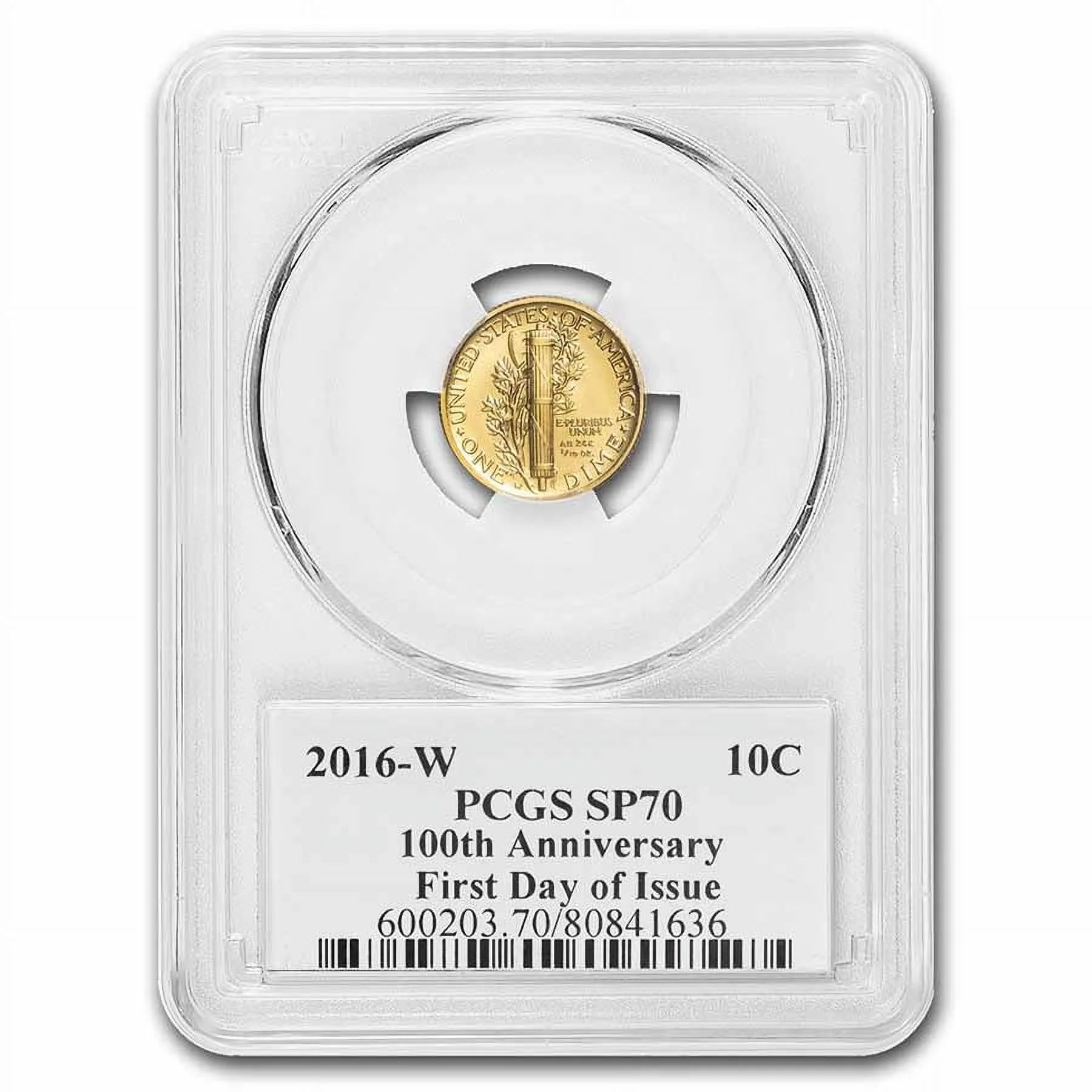 1/10 oz Gold Mercury Dime Z8435