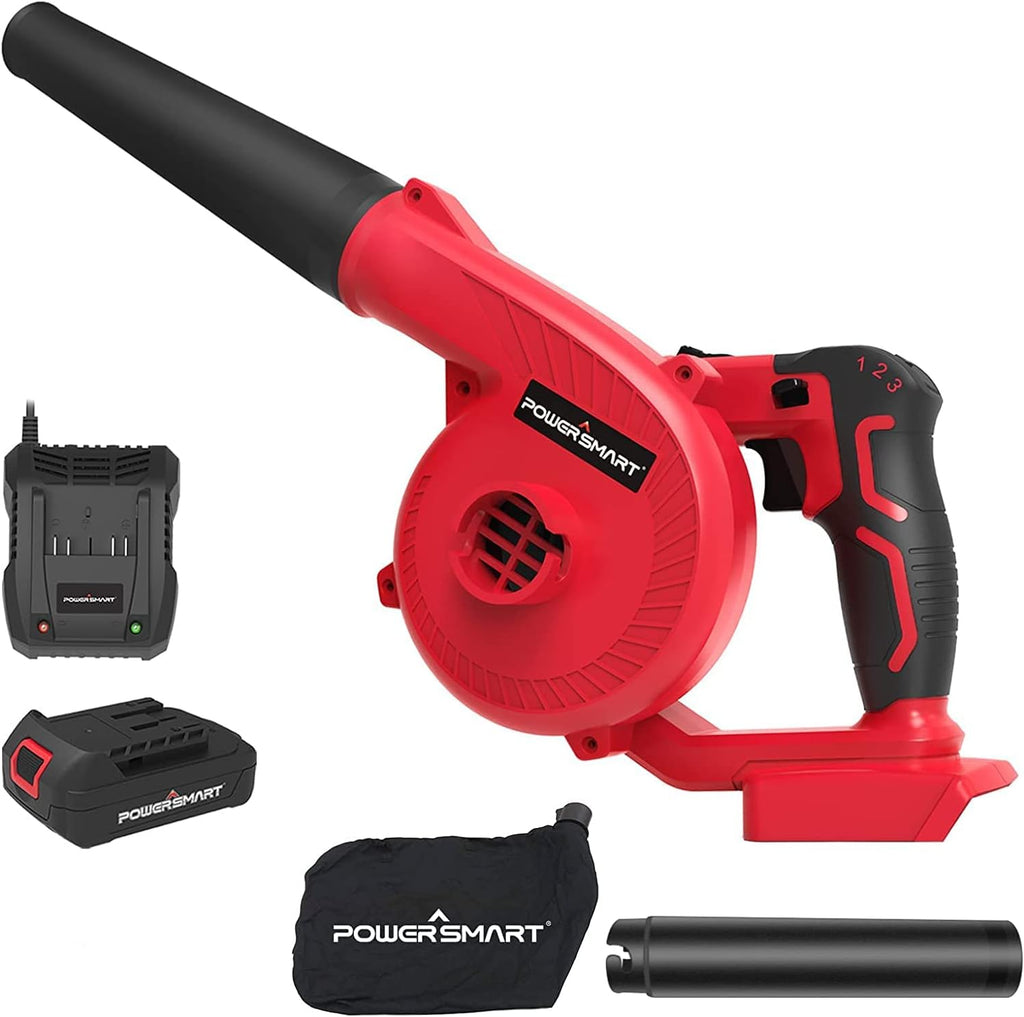 145 MPH Cordless Leaf Blower Battery & Charger Included Pack of 2 R825
