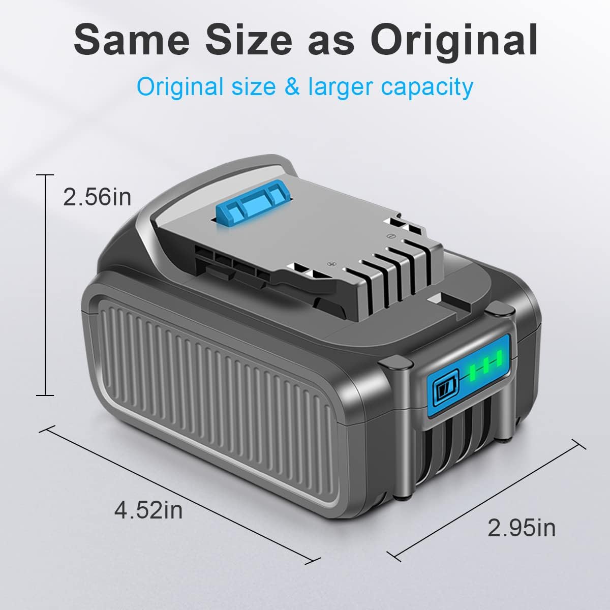 10 Packs 20V 6.0Ah Battery with LED Indicator C967669