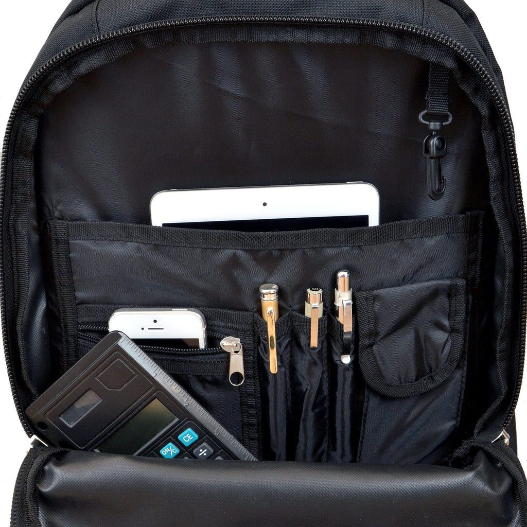 Black Premium Wheeled Backpack Y907
