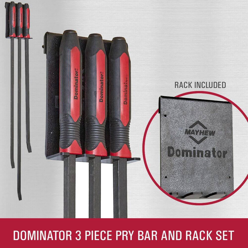 3-Piece HD Pry Bar Set and Rack K29782