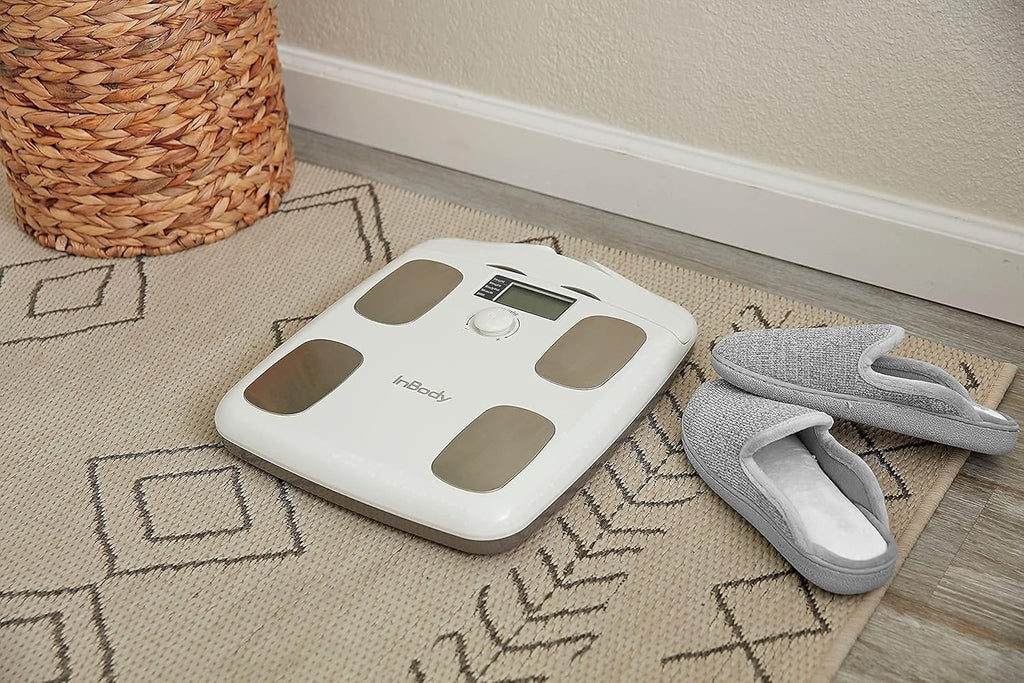 Soft White Full Body Composition Analyzer Scale N324965
