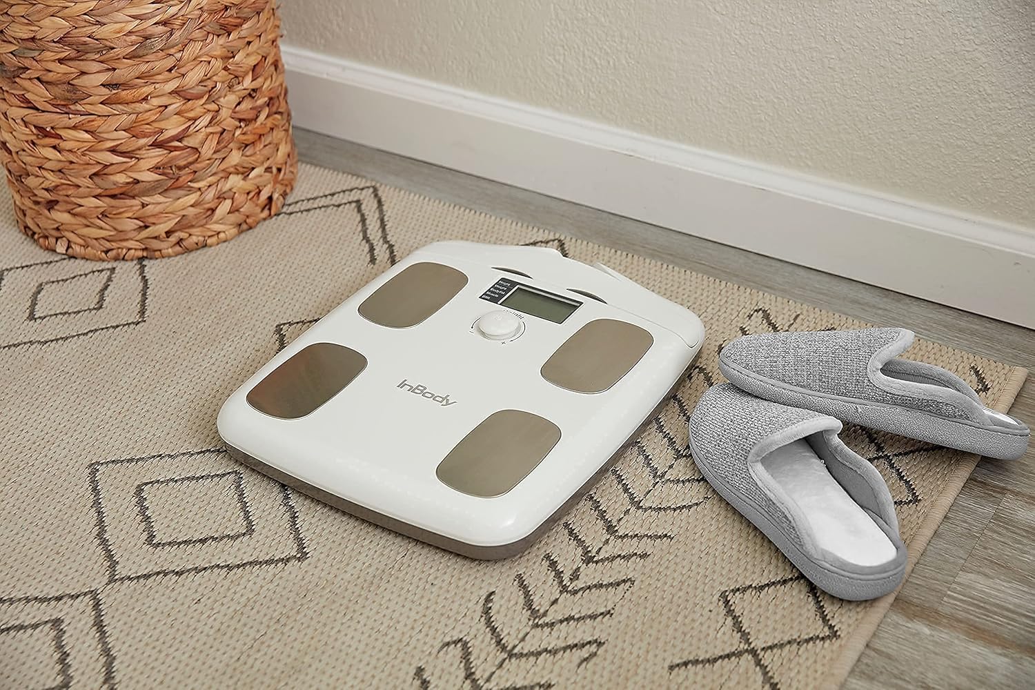Soft White Full Body Composition Analyzer Scale N324965