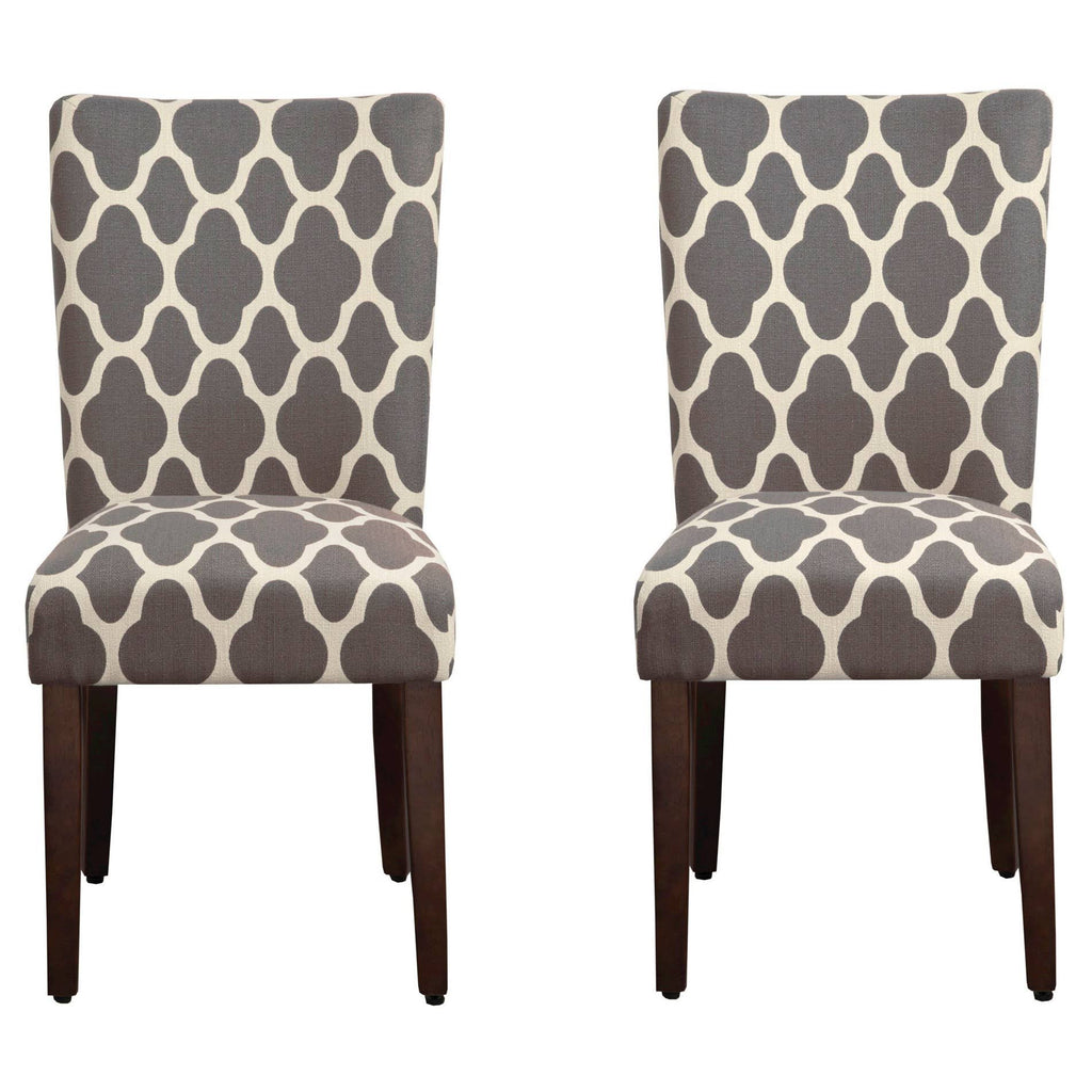 Gray Wood Dining Chair Set of 2 E4366