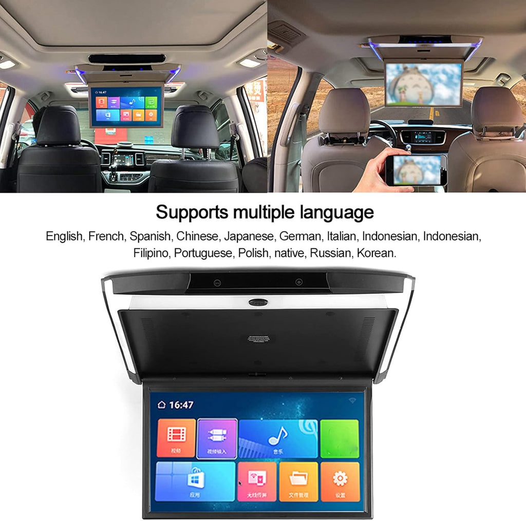 17.3in 1080P IPS Car Overhead Monitor with Built-in Stereo Speakers J928002