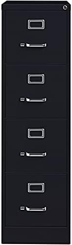 Black 4 Drawer Vertical File Cabinet S8621