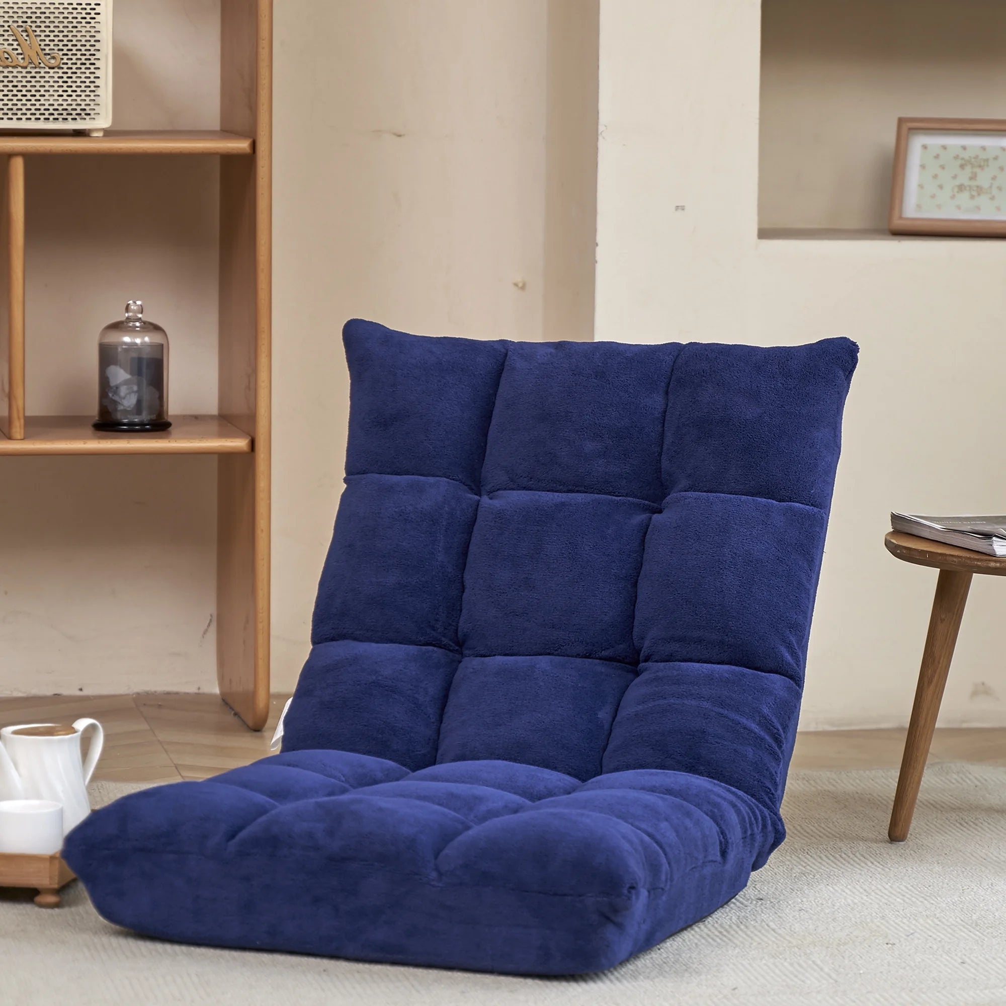 Folding Lounge Chaise Sofa with 5 Reclining Position Y3900