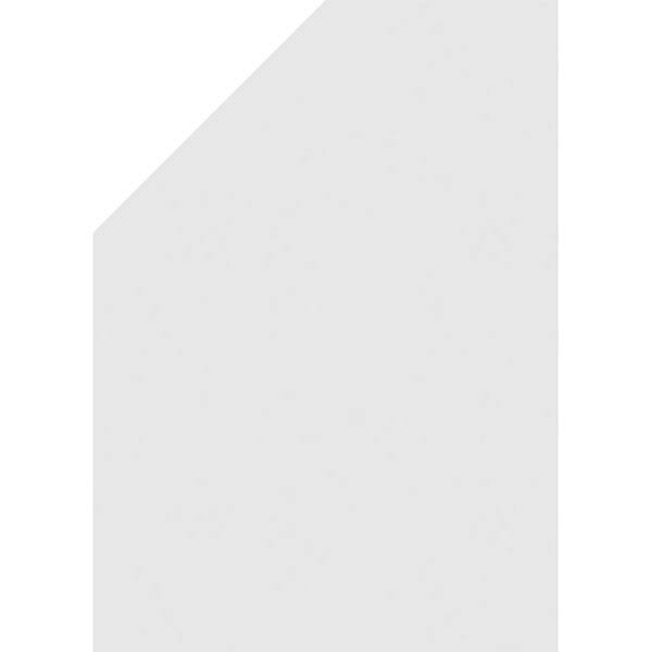 Half Octagon Top Right Surface Mount PVC Gable Vent P6254