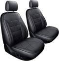 2 Pc Black Front Seat Covers O38957