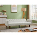 Beige Linen Futon Sofa Bed Z313326