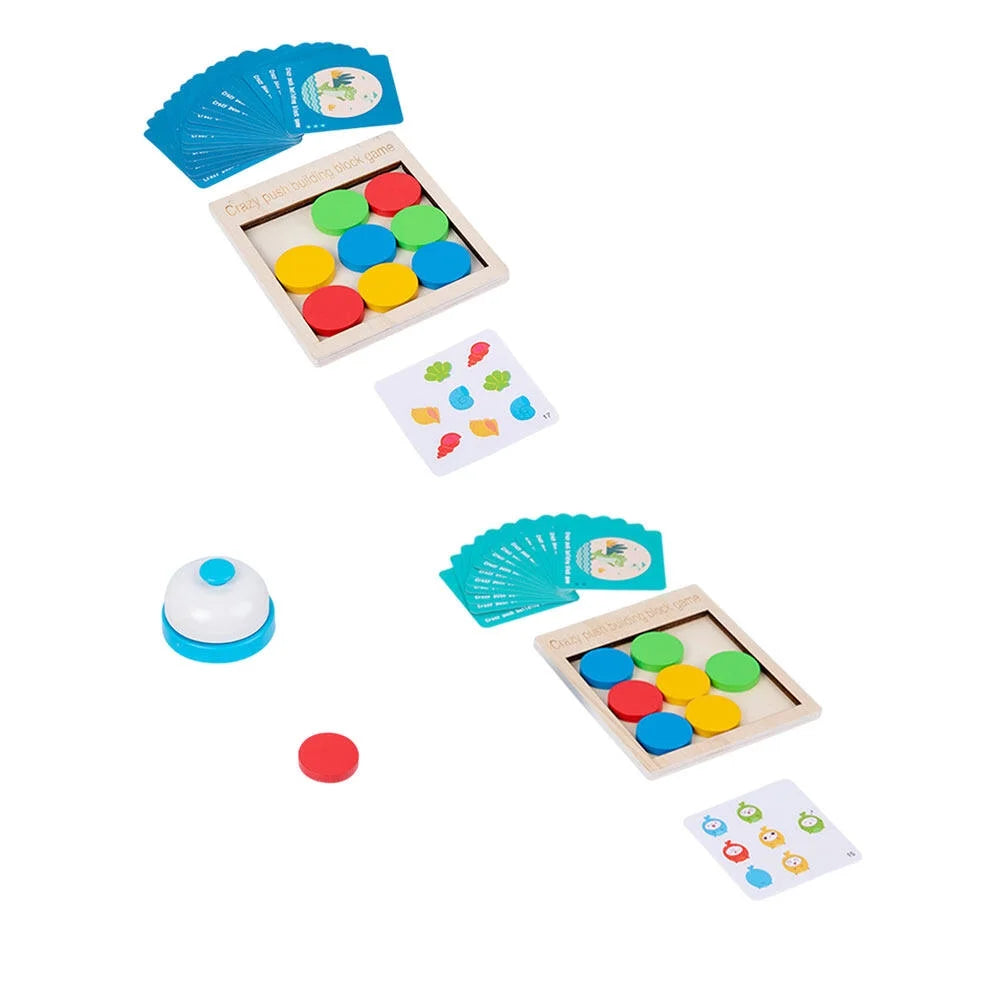 Wooden Push Block Building Game Toy L6434
