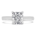14K White Gold Diamond Solitaire Engagement Ring O6900