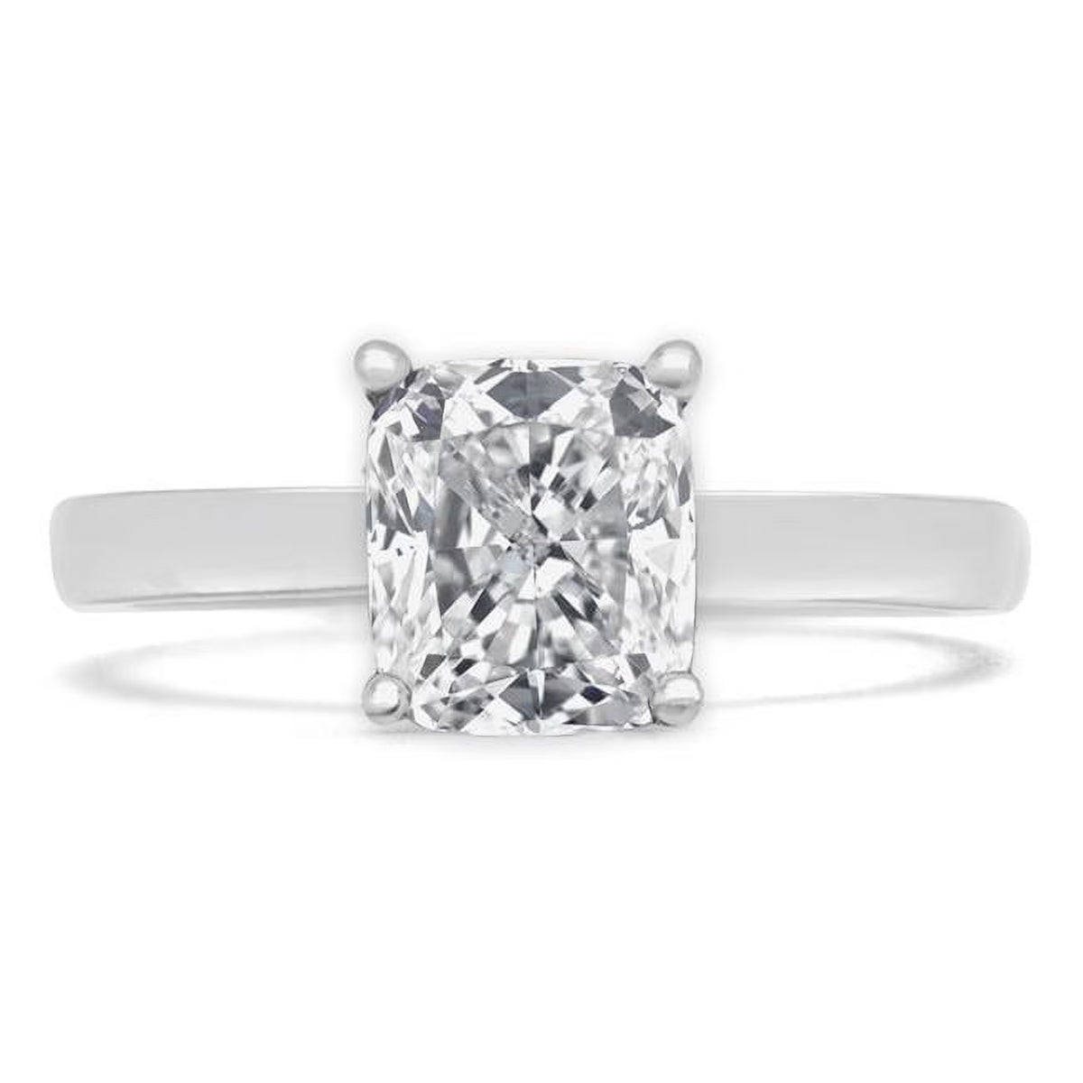 14K White Gold Diamond Solitaire Engagement Ring O6900