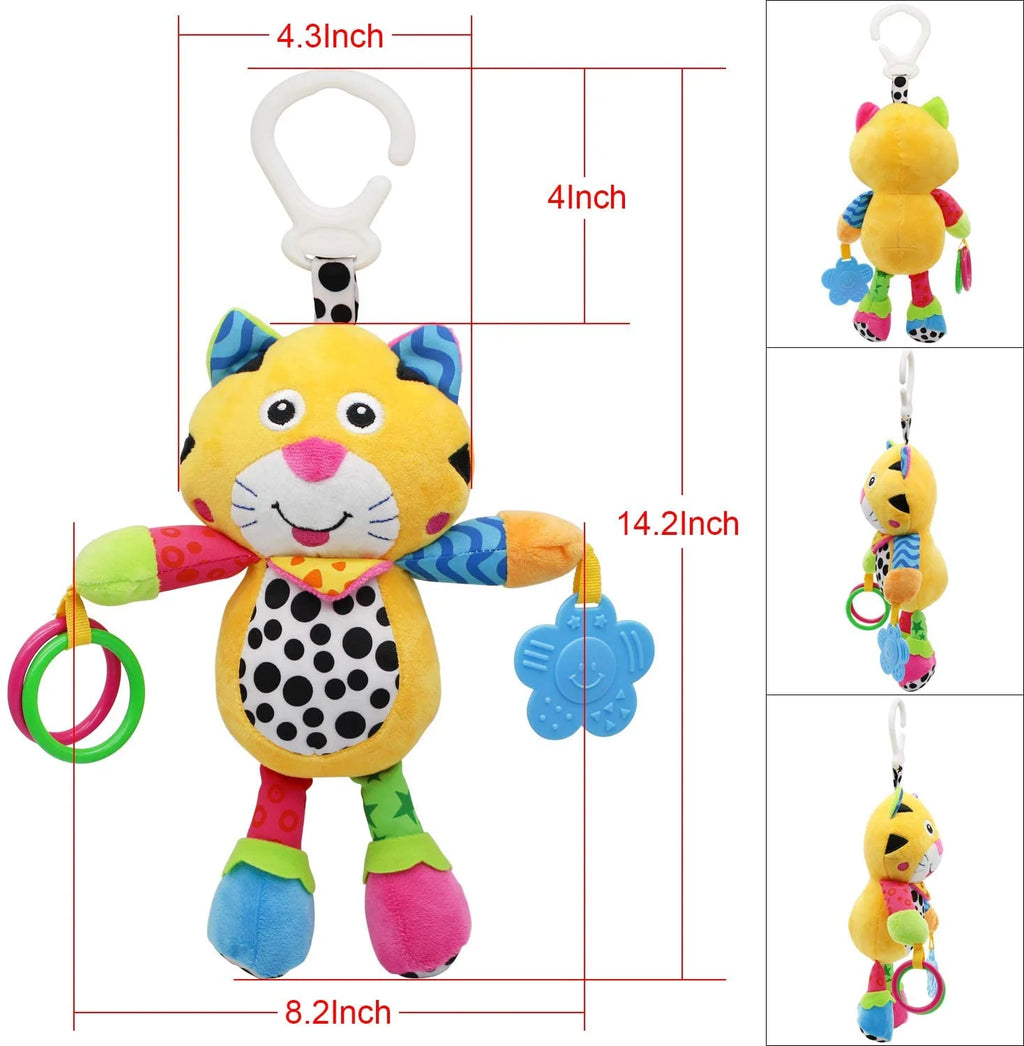 Tiger Baby Car Seat Toys with 24 Music and Teether H7445