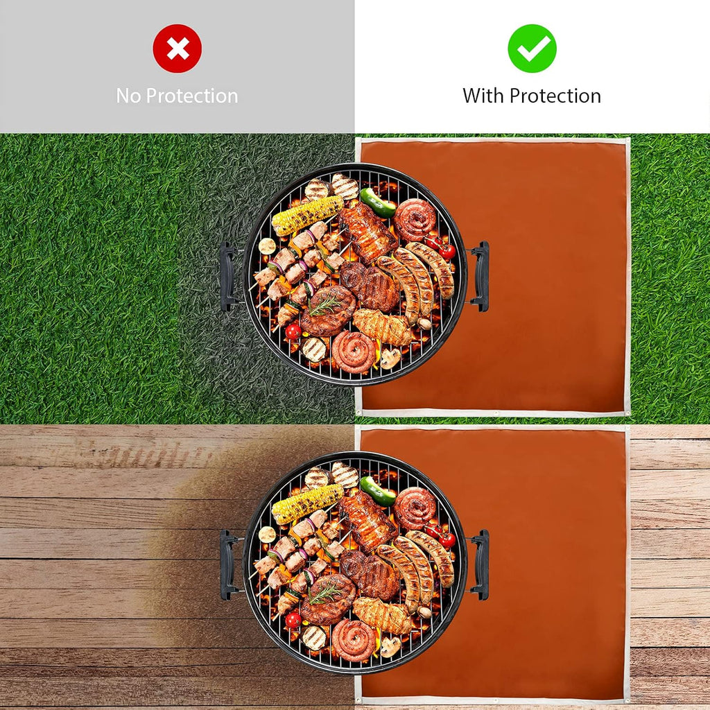 Fire Pit Mat, Flame Retardant Felt Fabric, Pack of 2 P8302