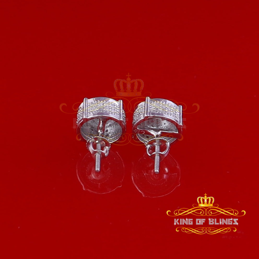 925 Sterling Silver Diamond Stud Earrings Z731170