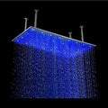 Oil Rubbed Bronze Ceiling Mount Rainfall LED Shower Head I930
