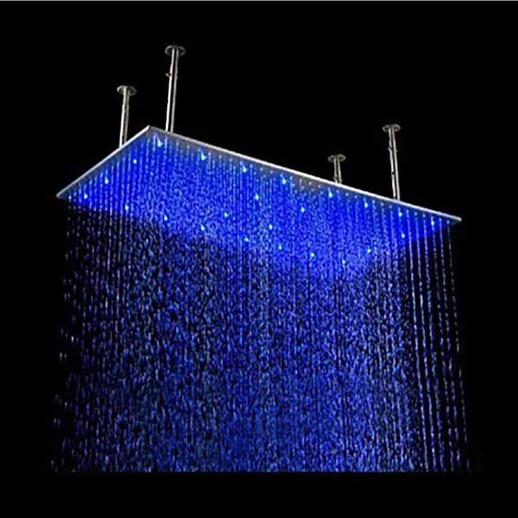 Oil Rubbed Bronze Ceiling Mount Rainfall LED Shower Head I930